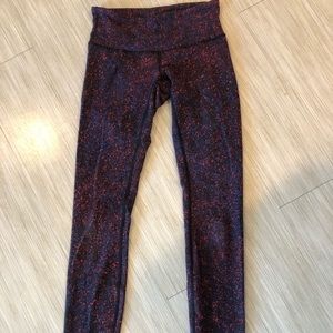 🍋Lululemon Wunder Under Paint Splatter Leggings